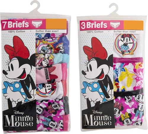 Vista 4 de Disney Girls' Minnie Mouse Underwear Multipacks