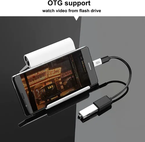 Vista 5 de QCEs Paquete de 2 adaptadores micro USB a USB C, adaptador tipo C de carga rápida compatible con iPhone 16/15 Pro Plus, Galaxy S24/S23, teléfonos