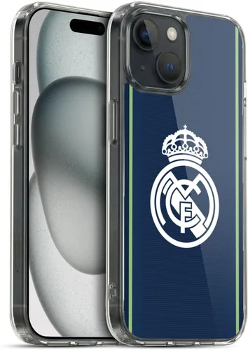 Vista 64 de Head Case Designs Funda de gel con licencia oficial del Real Madrid CF azul [protección de grado militar] compatible con Apple iPhone 7 Plus/iPhone