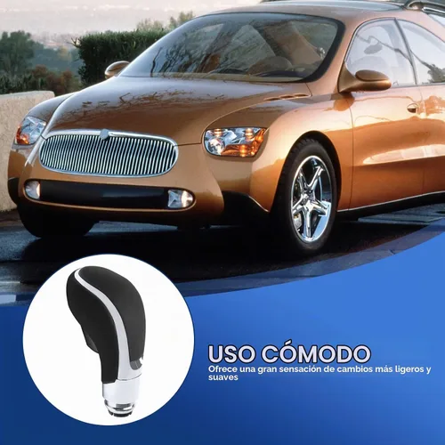 Vista 6 de Pomo para palanca de cambios de coche compatible con Buick Verano 2012-2017, color negro