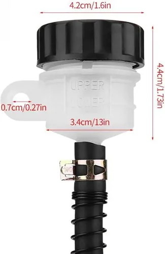 Vista 5 de Cilindro maestro de freno trasero compatible con Suzuki GSXR 400 600 750 1000 1100 1300R 650 1200 1250 SXG Bandit GSF 250 RF600 RF900 SV650 SV1000