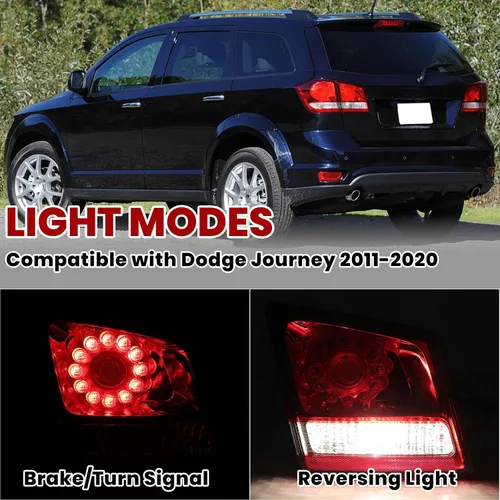 Vista 4 de Luz trasera LED interior lámpara de parada indicador de freno luz de advertencia para Dodge Journey 2011 2012 2013 2014 2015 2016 2017 2018 2019