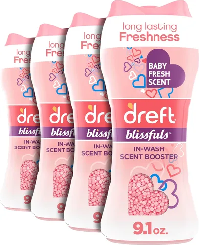 Vista 8 de Dreft Blissfuls - Perlas potenciadoras de aroma para usar en el lavado, aroma fresco para bebé, 24 onzas