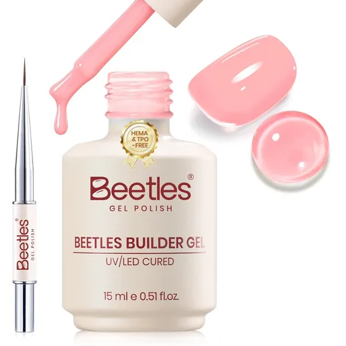 Vista 22 de Beetles Builder Gel para uñas, 2 piezas de gel de construcción transparente 0 - A - transparente