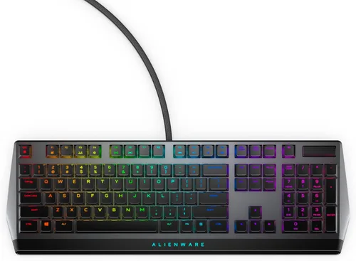 Vista 15 de Alienware Teclado para juegos Tenkeyless - AW420K - Lado Oscuro de la Luna - Con cable, programable, Cherry MX Red, USB, AlienFX RGB / 16.8 millones