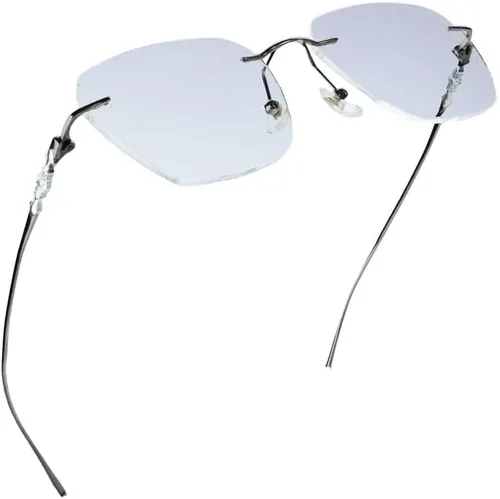 Vista 6 de LifeArt Pure Titanium Frame Glasses/Blue Light Blocking Reading Glasses, Reduce Eyestrain, Stylish for Men and Women