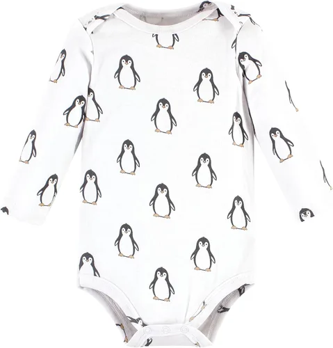 Vista 44 de Hudson Baby Body unisex de algodón de manga larga para bebé, leopardo rosa rojo