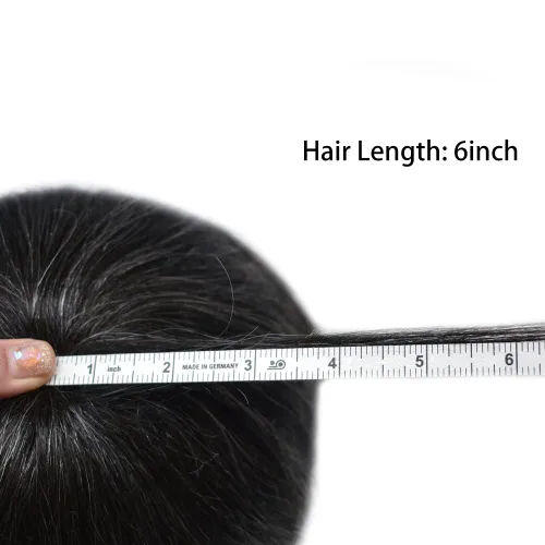 Vista 121 de Toupee para hombre 100% cabello humano real tupé para hombres 0.004 in piel de poliuretano para hombre, sistema de reemplazo de piezas de pelo