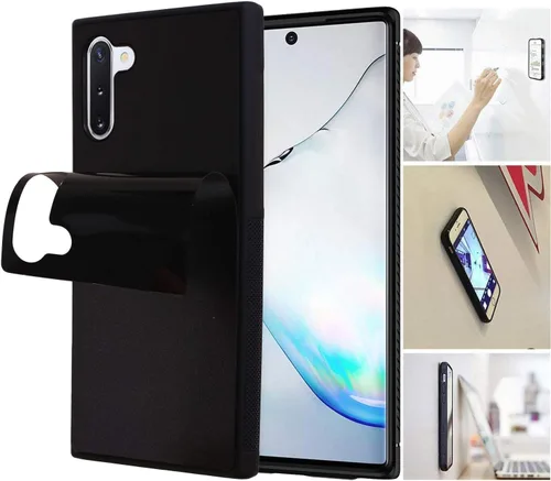 Vista 8 de Funda de teléfono celular para iPhone 11, funda de gravedad adherente en superficie plana lisa antigravedad, cubierta protectora negra iPhone 11