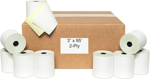 Vista 10 de Rollos de Papel Térmico de Recibo POS (2-1/4" x 85' Térmico)