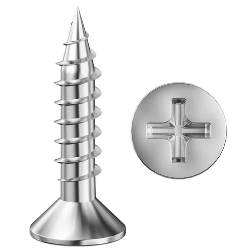 Vista 10 de Wensilon (1200 piezas) #4x1/2 Tornillo para madera negro de metal autorroscante de cabeza plana