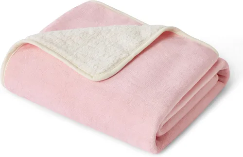 Vista 53 de Bedsure - Mantas impermeables para perros pequeños - Manta de felpa de sherpa con impresión suave lavable para perros y gatos, protector de muebles