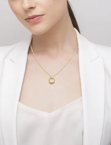Vista 2 de Tommy Hilfiger Joyería Hardware de las mujeres Iónico chapado en oro collar colgante de acero Color Chapado en oro (Modelo 2780605), Acero iónico