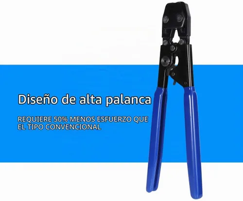 Vista 3 de PEX - Herramienta de prensado para sujetar abrazaderas inoxidables, tamaños de 3/8 pulgadas a 1 pulgada