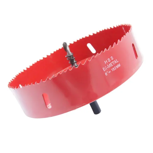 Vista 49 de Broca bimetálica para taladro, cortador de orificios HSS con eje para madera y metal