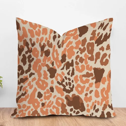 Vista 47 de ArogGeld Funda de almohada para sofá, guepardo y leopardo, estampado de leopardo, funda de cojín decorativa de granja para sala de estar