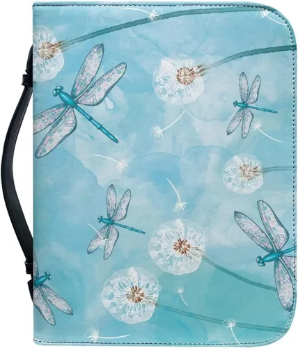 Vista 27 de Cubierta de la Biblia de diseño personalizado Funda de libro con cremallera de cuero PU Funda de transporte de Biblia multifunción Regalo