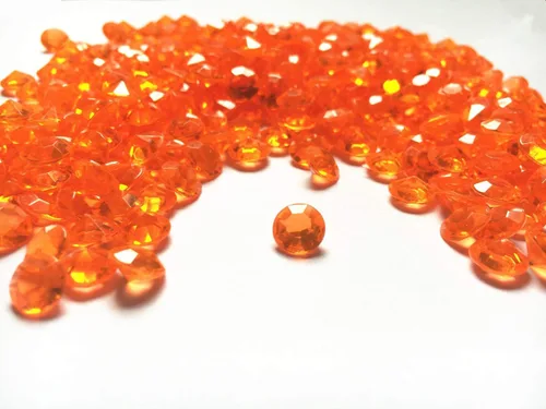 Vista 5 de Diamante acrílico, 2000 piezas de cristales redondos de confeti de imitación de 0.3 pulgadas, gemas del tesoro para dispersos de mesa, rellenos