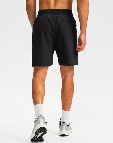 Vista 3 de Pudolla Pantalones cortos de entrenamiento para hombre con 3 bolsillos con cremallera, ligeros de 7 pulgadas, pantalones cortos de gimnasio