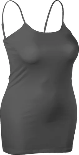 Vista 80 de Emmalise Camisola larga casual básica para mujer, con tirantes ajustables, top en capas