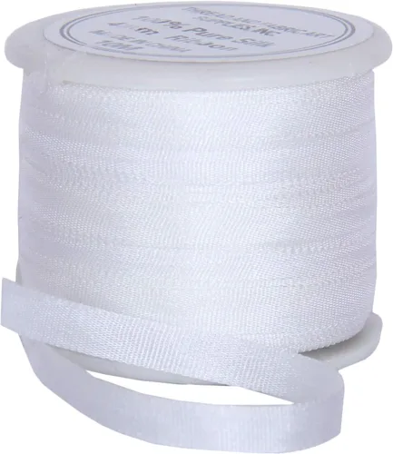 Vista 111 de Threadart Cinta de seda 100% pura - 3 tamaños - Docenas de colores - Castaño - 2 mm No. 524 Soft 100% pure silk ribbon on a single spool - perfect