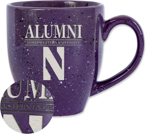 Vista 33 de Rico Industries NCAA Illinois Fighting Illini Alumni - Taza de café de cerámica moteada grabada con láser de 16 onzas