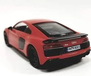 Vista 2 de Kinsmart Audi R8 2020 Crimson Red Hardtop 1/36 Escala Diecast Car