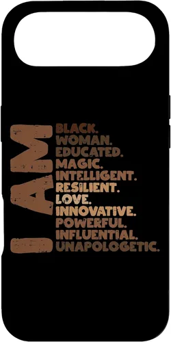 Vista 27 de I Am Black Woman Melanin Africa Pride History BHM Women Gift Case for iPhone 17