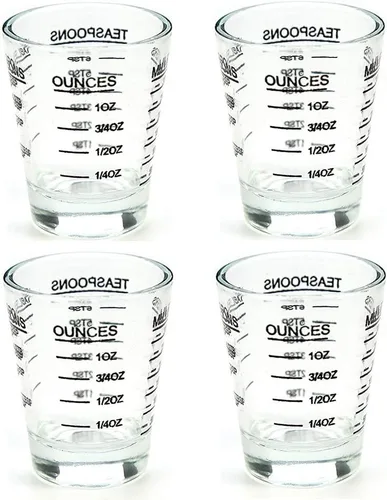 Vista 9 de Vasos de chupito, vaso medidor, líquido pesado, copa de vino, vaso de chupito de expreso, 1.5 onzas/1.5 fl oz (paquete de 0.1 - 1.5 fl oz)