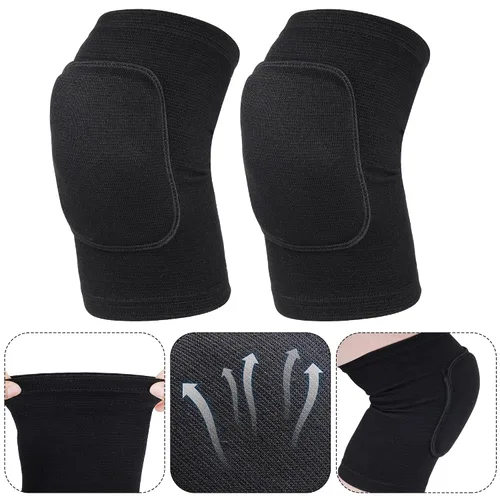 Vista 3 de obmwang Set de rodilleras de voleibol y coderas de voleibol para niños, jóvenes, voleibol, yoga, baile, fútbol, baloncesto, correr, pequeño