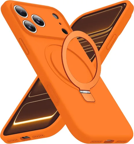 Vista 75 de Funda diseñada para iPhone 11 con soporte magnético invisible Compatible con Mag-Safe, a prueba de caídas de grado militar, a prueba de golpes