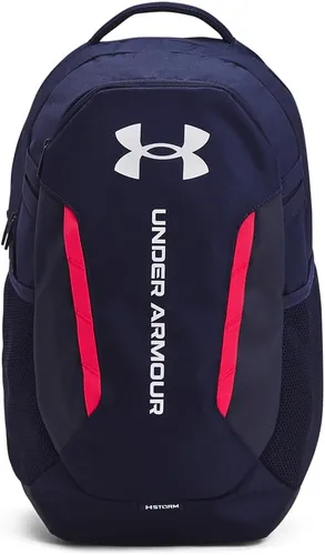 Vista 29 de Under Armour Mochila Hustle 6.0 unisex para adultos (002) Negro / Negro / Blanco