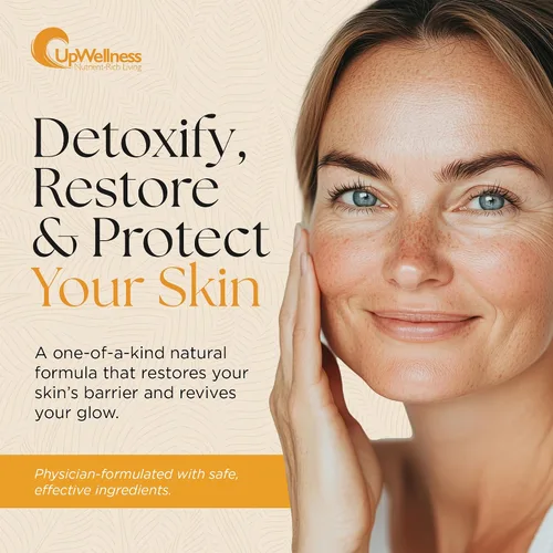 Vista 3 de UpWellness The ACV Secret Skin Moisturizer - Crema hidratante con vinagre de sidra de manzana, ácido hialurónico, aceite de ricino y más, protege
