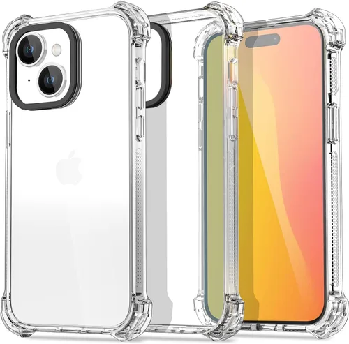 Vista 27 de AICase Funda Rebote Rosa Neón Brillante Compatible con iPhone 15, Transparente a Prueba de Impactos Resistente a Golpes Linda Femenina Adolescente