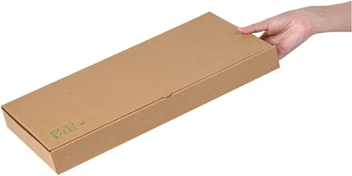 Vista 102 de Restaurantware - Cajas para pizza, 50 unidades, 14 x 7 x 1.5 pulgadas, embalaje de papel de cartón corrugado con bloqueo de pestañas, resistente a