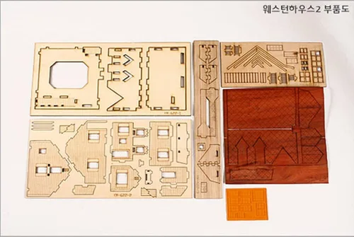 Vista 2 de DESKTOP - Kit modelo de madera Western House 2 por Young Modeler