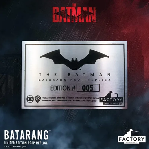 Vista 11 de Factory Entertainment La réplica de Batman Batarang Edición Limitada