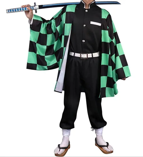 Vista 2 de Tkieio Kochou - Disfraz de Kochou para cosplay, kimono, uniforme de juego de rol, conjunto completo