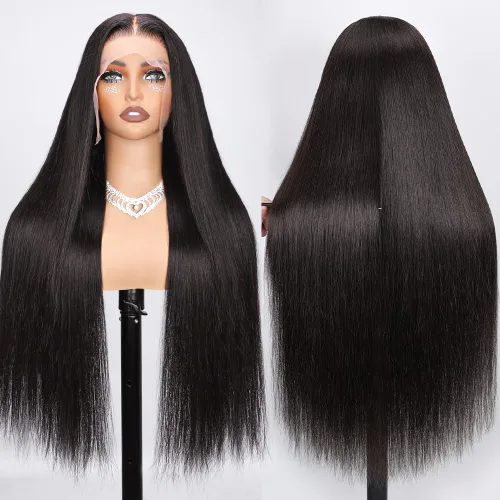 Vista 13 de Hermosa - Pelucas de cabello humano con encaje frontal HD de 13 x 4 pulgadas, prearrancadas con cabello de bebé, densidad 180, transparente, 9A