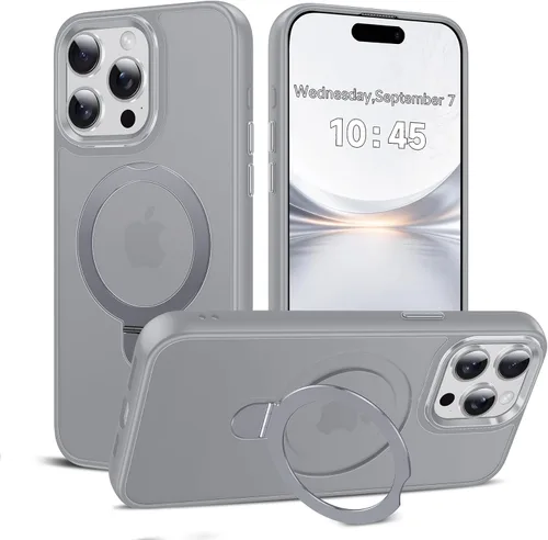 Vista 78 de LeYi Funda para iPhone 11 para MagSafe con soporte magnético, color negro