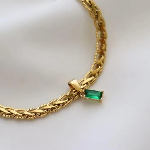 Vista 5 de GOGOEY Collares Gargantilla Vintage Chapados en Oro 18K para Mujeres Collar Gargantilla Impermeable Anti Deslustre Piedra Preciosa Circón Collar