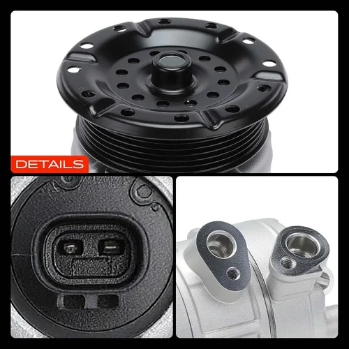 Vista 9 de A-Premium Compresor de aire acondicionado de CA con embrague compatible con Jeep Compass 2007-2008, Patriot 2007-2008 y Dodge Caliber 2007-2009