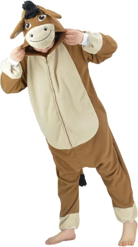 Vista 6 de vavalad Unisex Adult Donkey Onesie One Piece Pajamas Animal Plush Halloween Christmas Costume for Women men