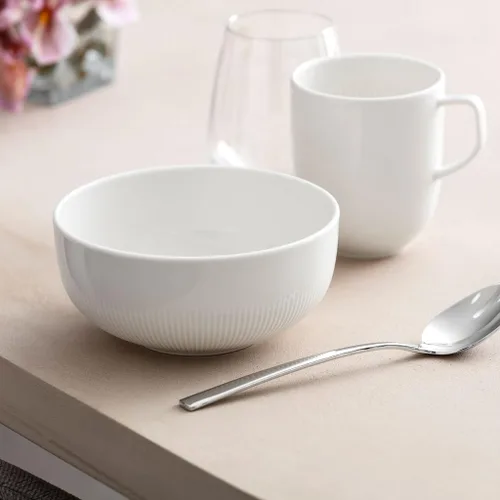 Vista 4 de Villeroy & Boch Afina - Tazón de arroz de porcelana premium, fabricado