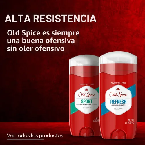 Vista 8 de Old Spice Desodorante sin aluminio para hombres, alta resistencia, protección del sudor 24/7 y protección contra olores, frescura 24/7 y aroma