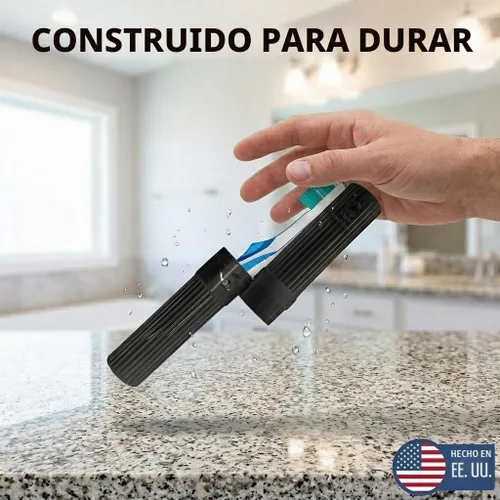 Vista 3 de American Comb Soporte para Cepillos de Dientes - Negro, Fabricado en EE.UU., con Orificios de Ventilación, para Fundas de Cepillos de Dientes