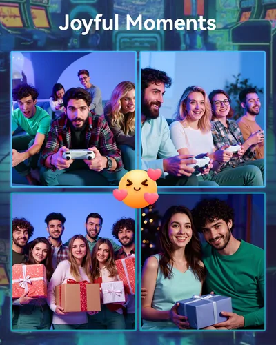 Vista 7 de Retro Gaming Console, 20,000+ Retro Game Stick, 23 Emulators, 4K HD TV Game Stick, Built-in Classic Video Games, Plug & Play Game Console for TV