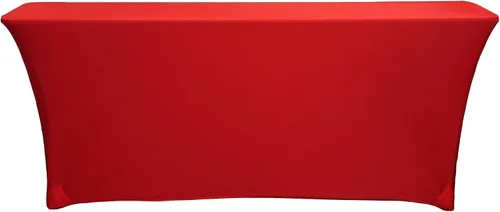 Vista 9 de YOUR CHAIR COVERS - Mantel elástico rectangular estándar de elastano de 6 pies x 18 pulgadas, color negro