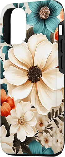 Vista 2 de Funda para iPhone 14 Mixed Flower Bouquet Floral Pattern Wildflowers