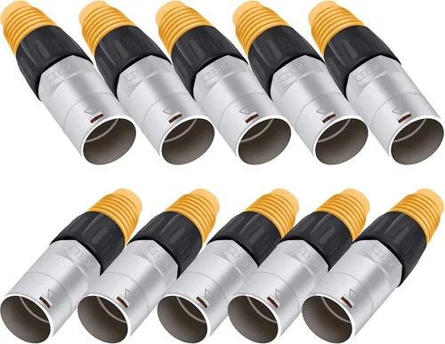 Vista 10 de PENGLIN Acoplador de montaje en panel RJ45, conector de panel RJ45 tipo D, CAT6/5E/CAT5 hembra a hembra, enchufe de paso de red LAN con tapa